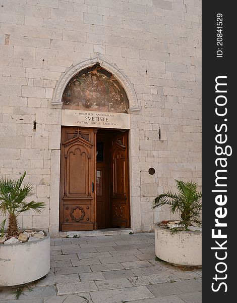 Door Of The Church Of Sibenik