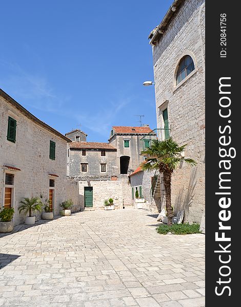 Cloister of the Ancient Church of Sibenik, Croatia