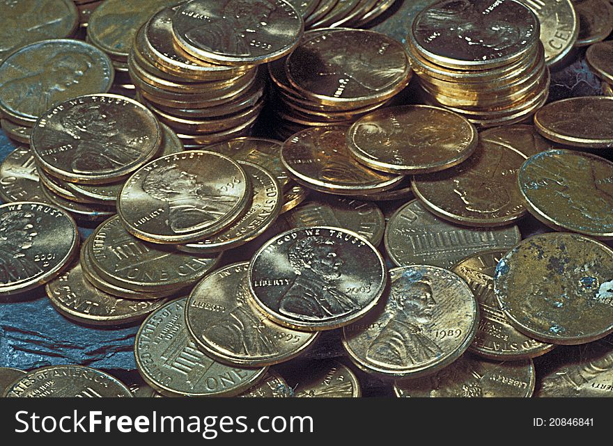 Money coins pennies