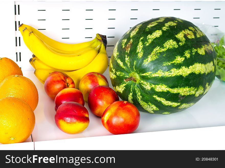 Fresh exotic fruits in a market