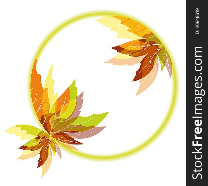 Abstract Autumn Leaves Background