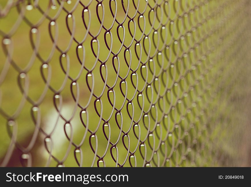 Chain link fence