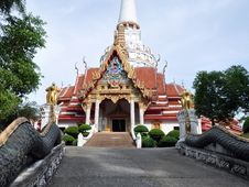 Buddhist Temple In Thailand Island Phuket Stock Photos