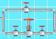 The Valve Assembly. Royalty Free Stock Images The Valve Assembly. Royalty Free Stock Images