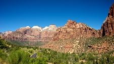 Road Winds Through Zion National Park Stock Photography Road Winds Through Zion National Park Stock Photography