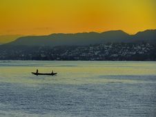 Sunset In Golden Lake. Stock Images Sunset In Golden Lake. Stock Images