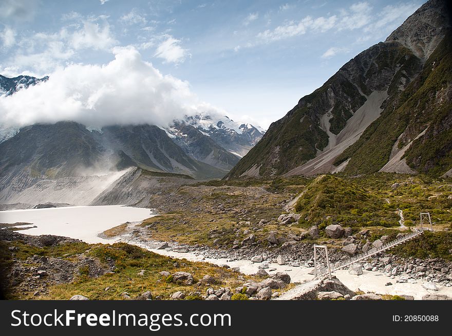 Views Of Tasman Glacier New Zealand