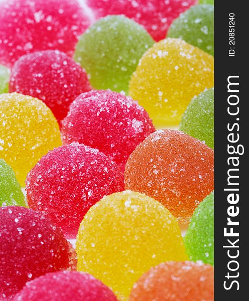 Close-up of Colorful Candies, full frame.