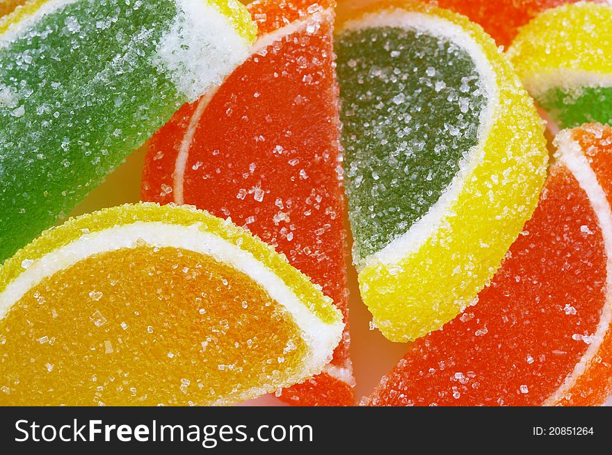 Close-up of Colorful Candies, full frame.