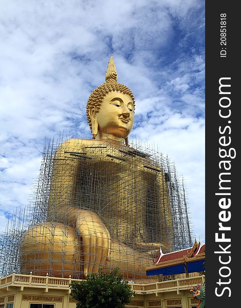A building buddha is culture  of Thailand. A building buddha is culture  of Thailand.