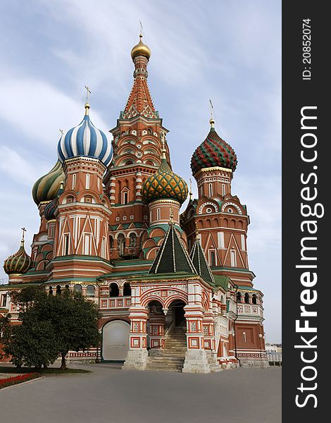 Saint Basil's Cathedral on Red Square in Moscow, Russia, build in 1560