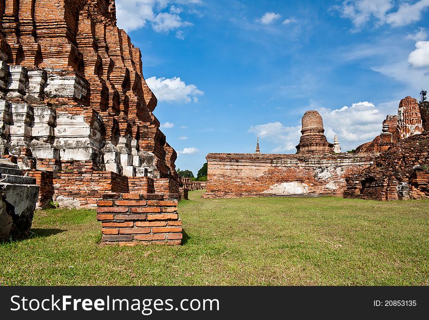 The ruins of ayutthya the ruined capital of Thailand. The ruins of ayutthya the ruined capital of Thailand