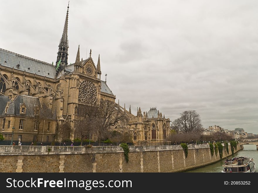 One ot the most attraction site to tourists in Paris, France. One ot the most attraction site to tourists in Paris, France