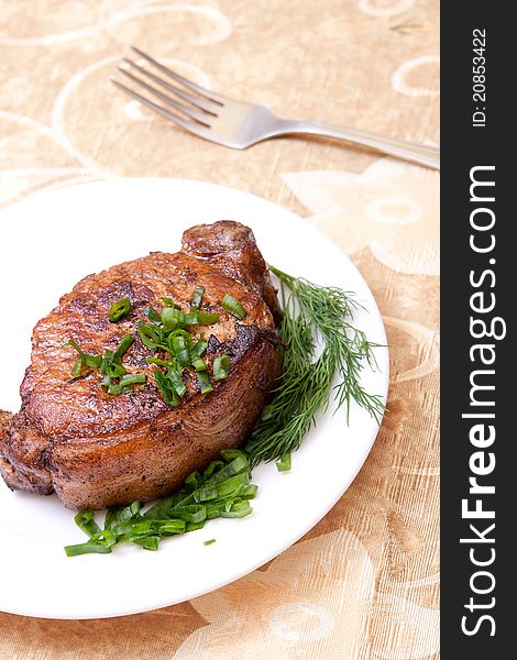 Delicious Fried Steak With Herbs