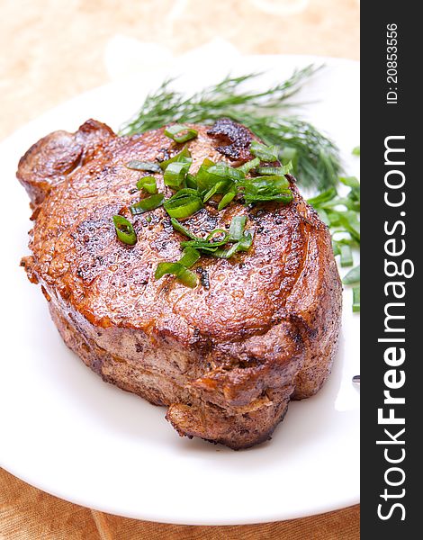 Delicious Fried Steak With Herbs