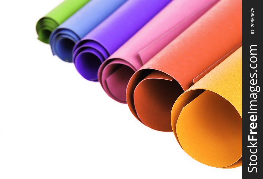 Circular Shapes Of Colorful Paper
