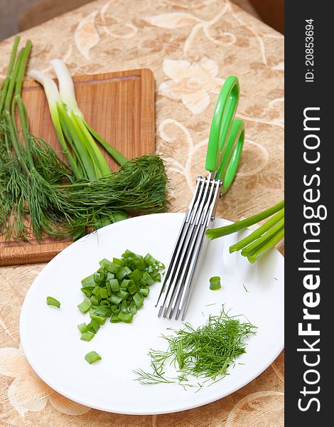 Culinary Scissors For Chopping Greens