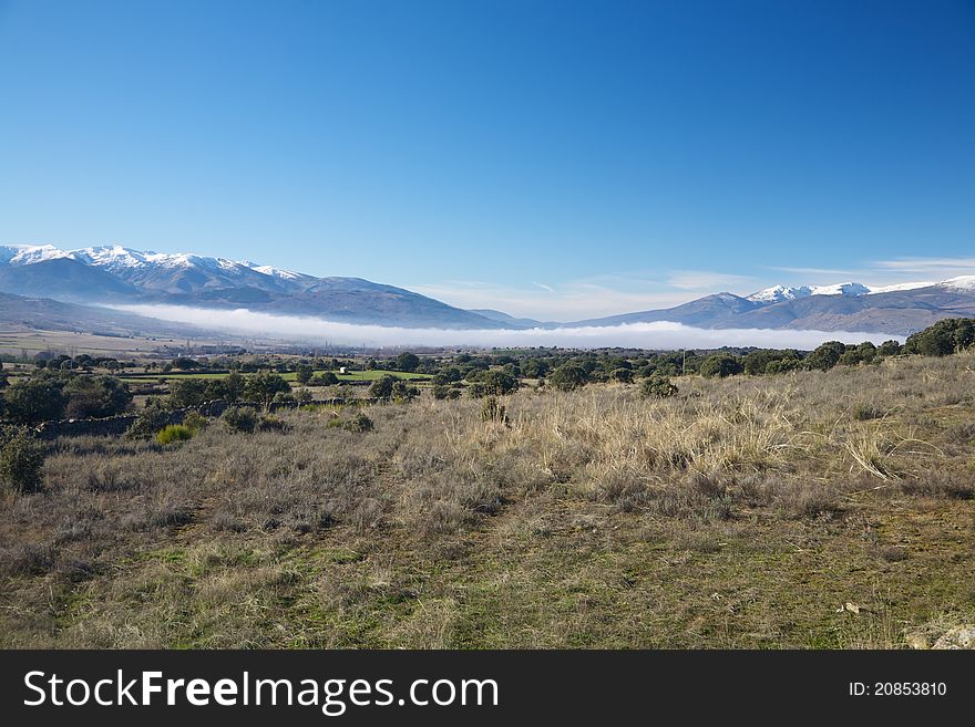 Fog Over Valley At Gredos