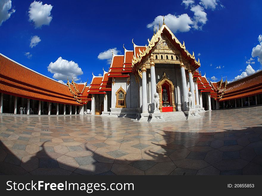 Marble Temple in Bangkok Thailand