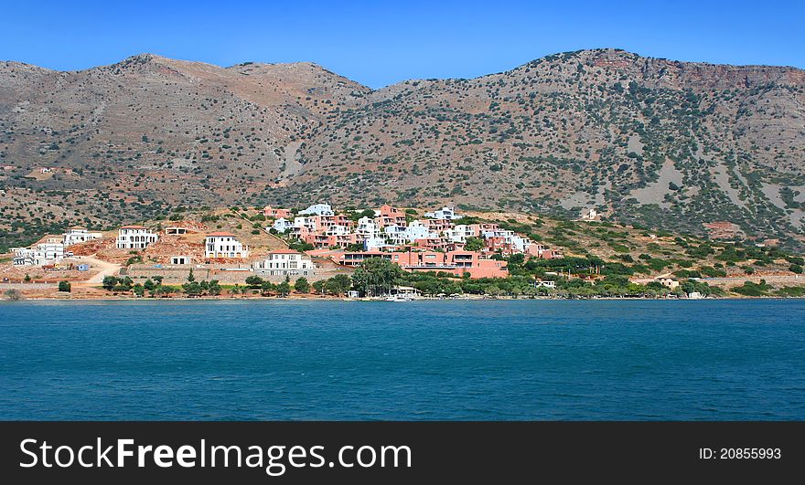 Beautiful coastline view. Crete island, Greece. Beautiful coastline view. Crete island, Greece.