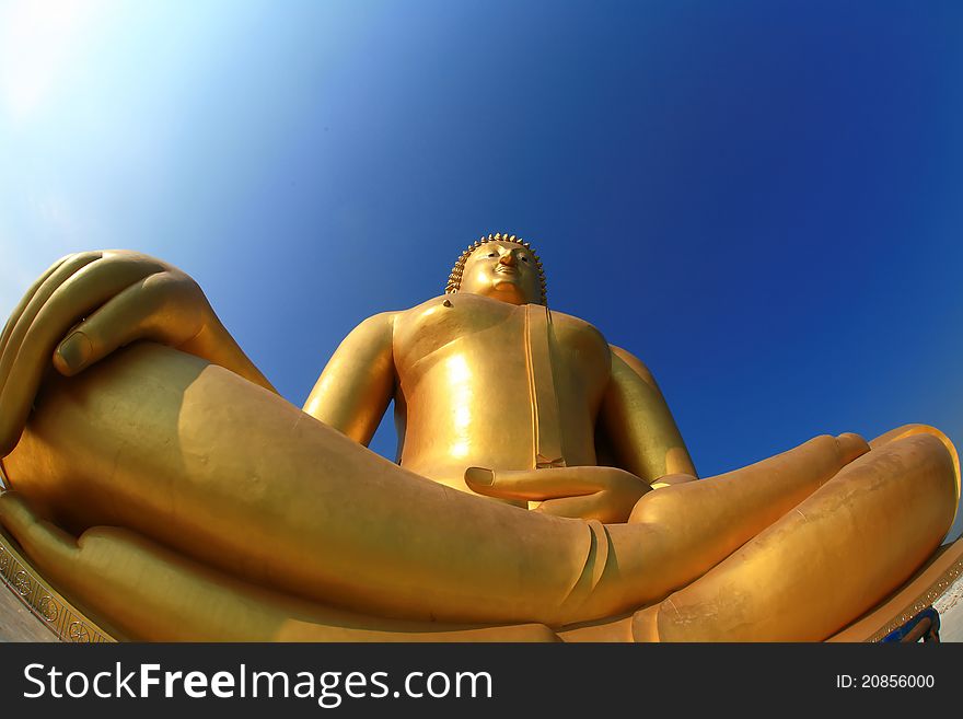 Big buddha statue at Wat muang, Thailand. Big buddha statue at Wat muang, Thailand