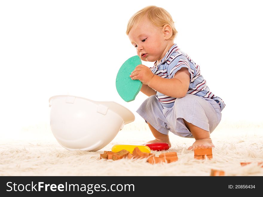 Boy on carpet