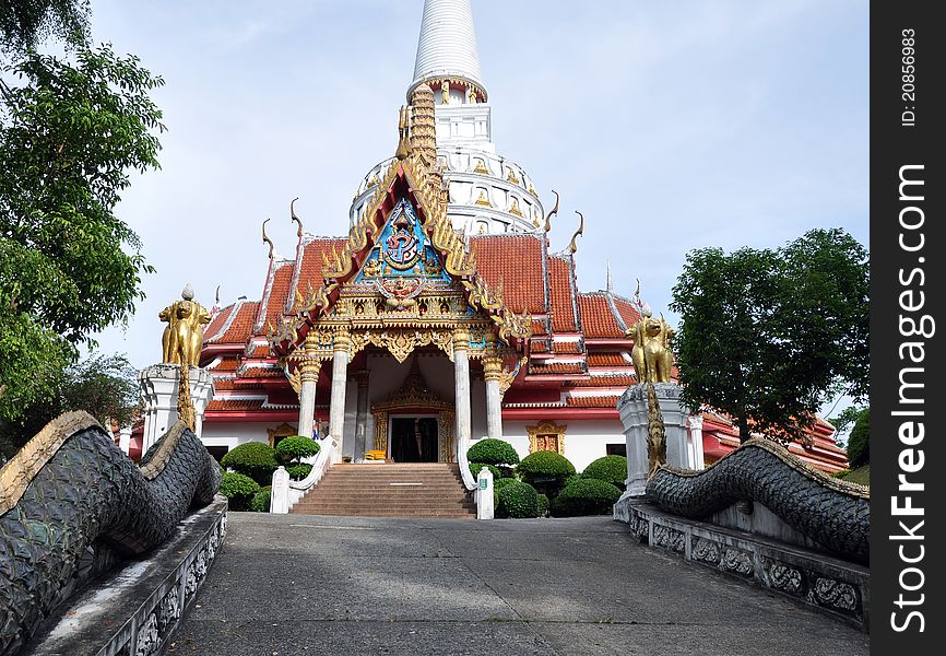 Buddhist temple in Thailand island Phuket