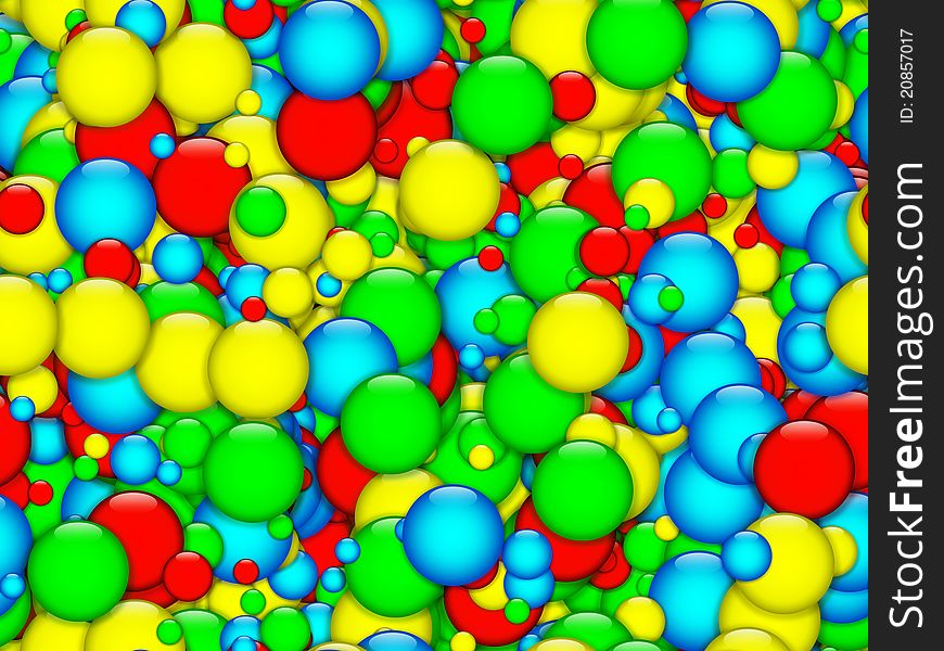 Colourfull bubbles texture
