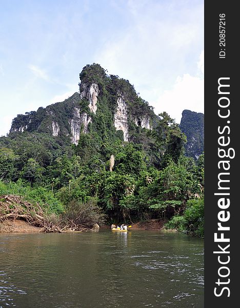 River rafting. Thailand. Island Phuket.