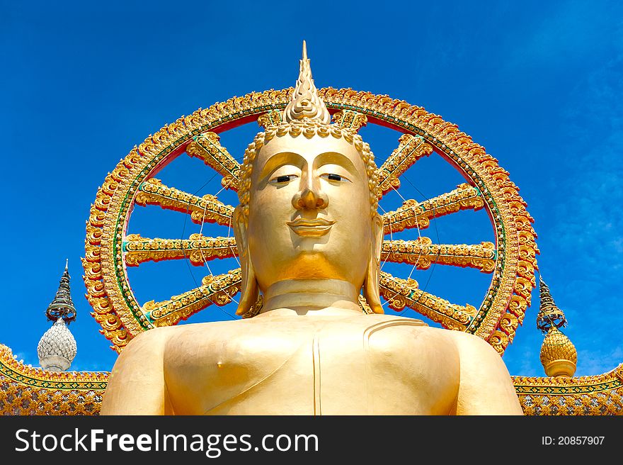 Statue of Buddha in Thailand, island Koh Samui