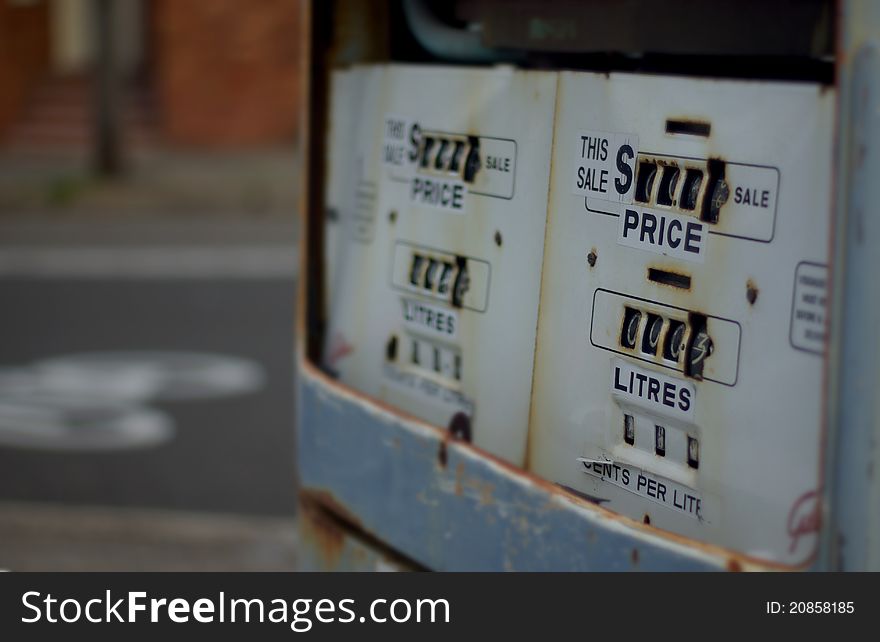 An old petrol pump in sydney