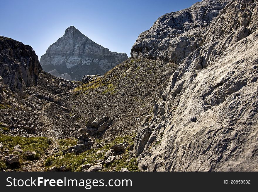 Nice landscape in the mountains