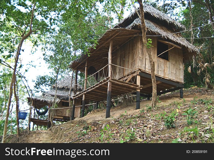 Small hut in east of Thailand