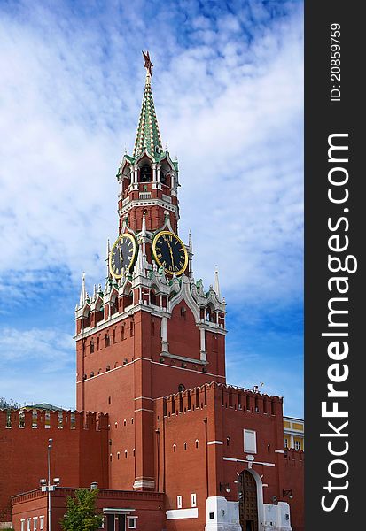 The Saviour Tower. Kremlin in Moscow.