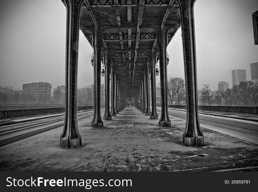Bridge of Bir Hakeim, Paris. Bridge of Bir Hakeim, Paris