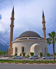 Mosque In Kemer Royalty Free Stock Photo