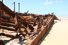 Maheno Wreck - Fraser Island Royalty Free Stock Photography Maheno Wreck - Fraser Island Royalty Free Stock Photography