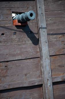 Cannon Of The Santa Maria, Columbus Ship Royalty Free Stock Photos Cannon Of The Santa Maria, Columbus Ship Royalty Free Stock Photos