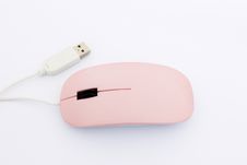 Computer Mouse With USB Plug Stock Photos