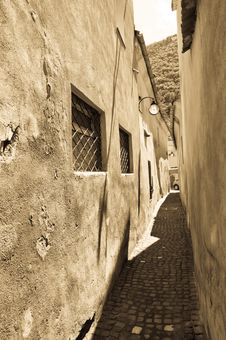 Medieval Narrow Street Stock Images