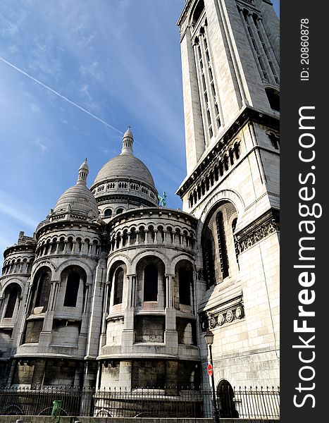 The Basilica Of The Sacred Heart , Basilique du Sacré-Cœur - Paris - Back side. The Basilica Of The Sacred Heart , Basilique du Sacré-Cœur - Paris - Back side