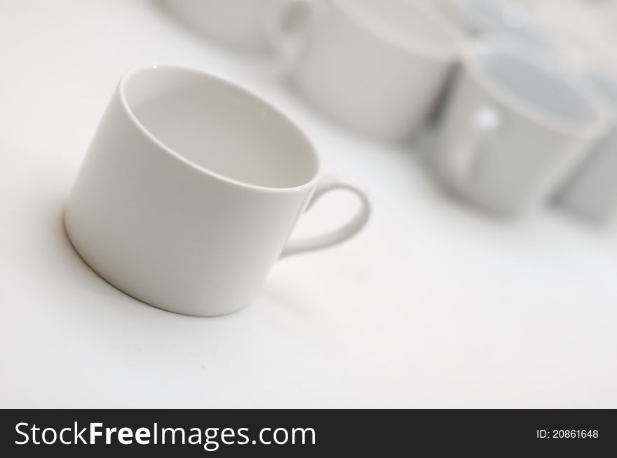 A cup with white background