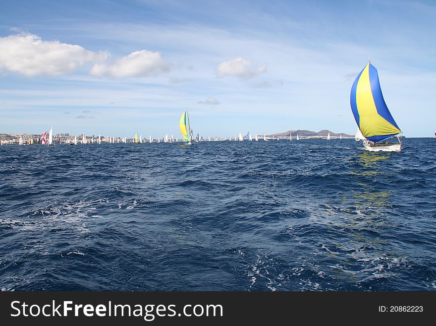 The Atlantic Rally for Cruisers (ARC) is an annual transatlantic sailing event for cruiser yachts held since 1986. ARC starts at the end of November in Las Palmas de Gran Canaria and ends before Christmas in the Caribbean destination Rodney Bay in Saint Lucia. The ARC is the largest trans-ocean sailing event in the world and regularly attracts over 200 boats of many different shapes and sizes. The Atlantic Rally for Cruisers (ARC) is an annual transatlantic sailing event for cruiser yachts held since 1986. ARC starts at the end of November in Las Palmas de Gran Canaria and ends before Christmas in the Caribbean destination Rodney Bay in Saint Lucia. The ARC is the largest trans-ocean sailing event in the world and regularly attracts over 200 boats of many different shapes and sizes.