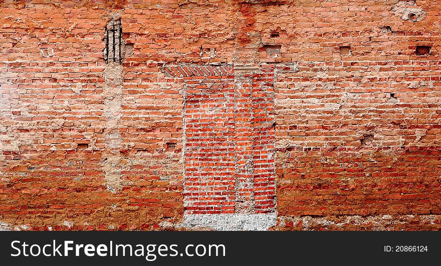 Old brick wall for background