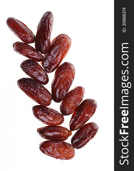 Dried Date Fruits Isolated