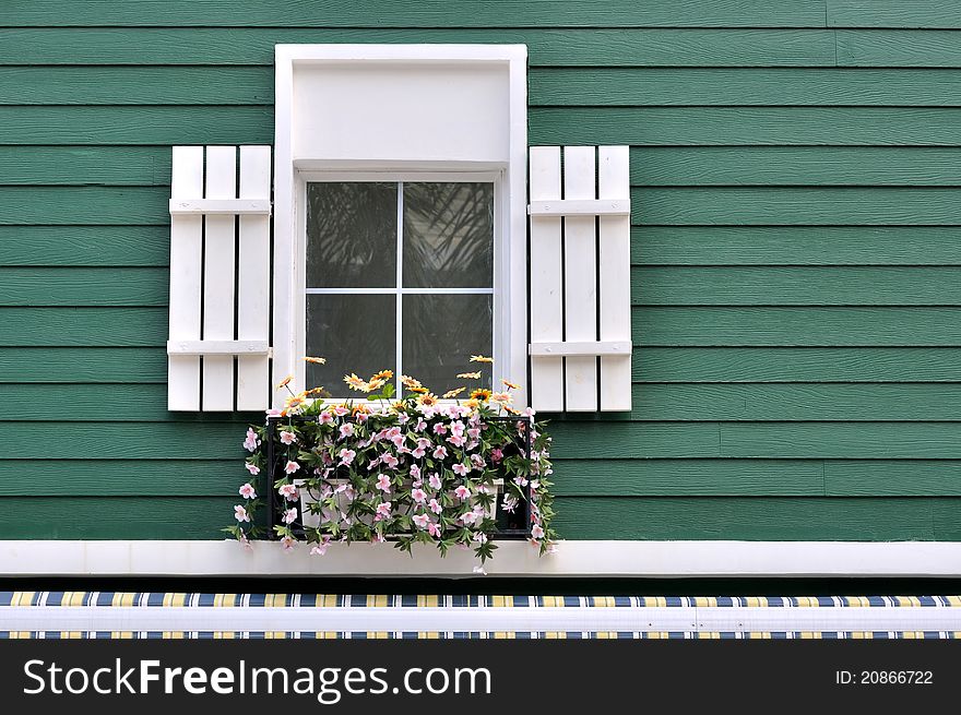 Window decorated of architecture in beautiful color, shown as featured architecture pattern and beautiful living environment. Window decorated of architecture in beautiful color, shown as featured architecture pattern and beautiful living environment.