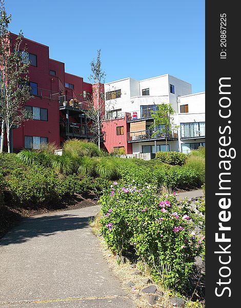 Condominiums In Urban Areas, Portland Oregon.