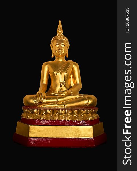 Golden Seated Buddha Statue