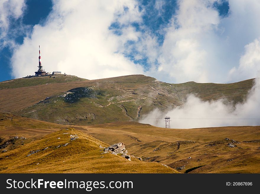 Landscape of Bucegi mountains in Romania