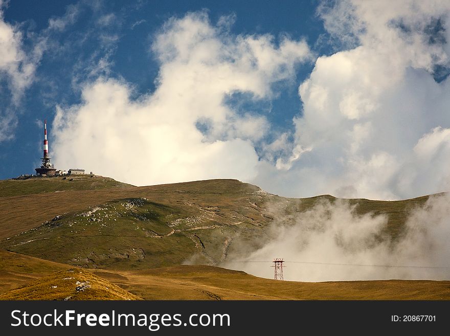 Landscape of Bucegi mountains in Romania